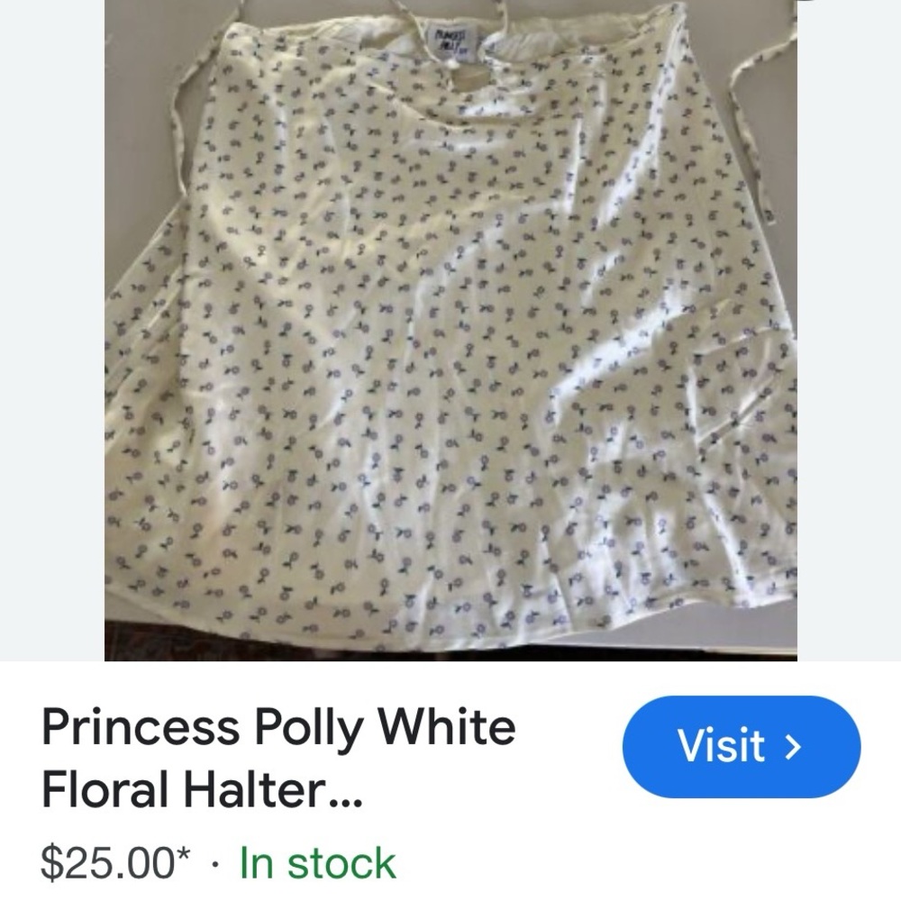 Princess Polly Ivory Floral Blouse